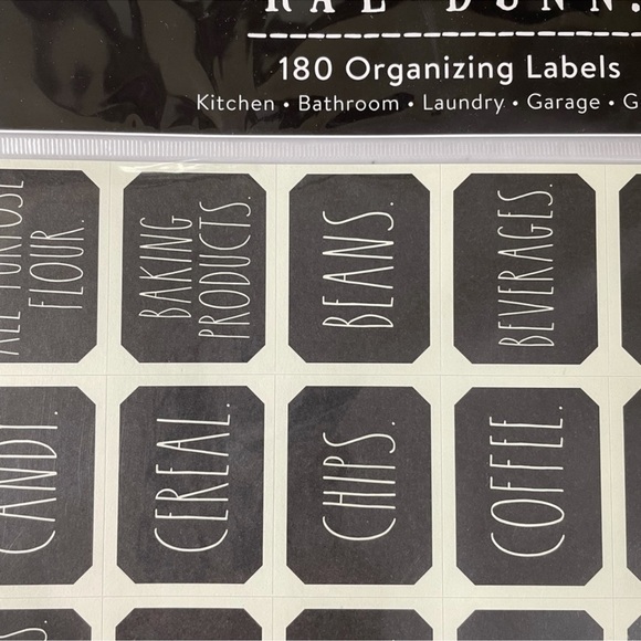 NEW Rae Dunn Black Organizing Labels - Picture 3 of 7